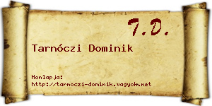 Tarnóczi Dominik névjegykártya